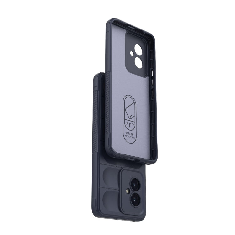 For Honor 100 5G Magic Shield TPU + Flannel Phone Case(Black) - Honor Cases by buy2fix | Online Shopping UK | buy2fix