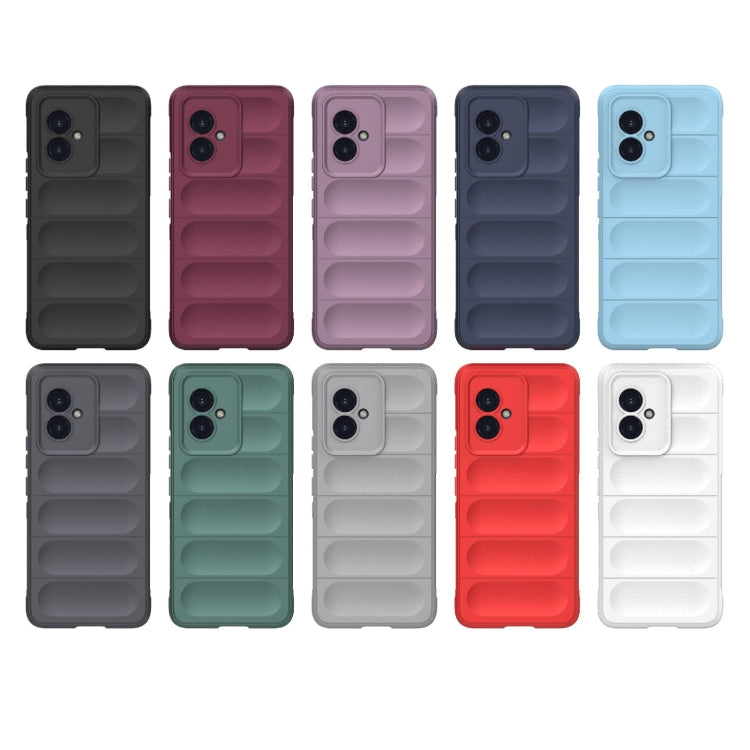 For Honor 100 5G Magic Shield TPU + Flannel Phone Case(White) - Honor Cases by buy2fix | Online Shopping UK | buy2fix