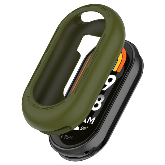 For Xiaomi Mi Band 8 Pure Color Silicone Watch Protective Case(Army Green) - Watch Cases by buy2fix | Online Shopping UK | buy2fix