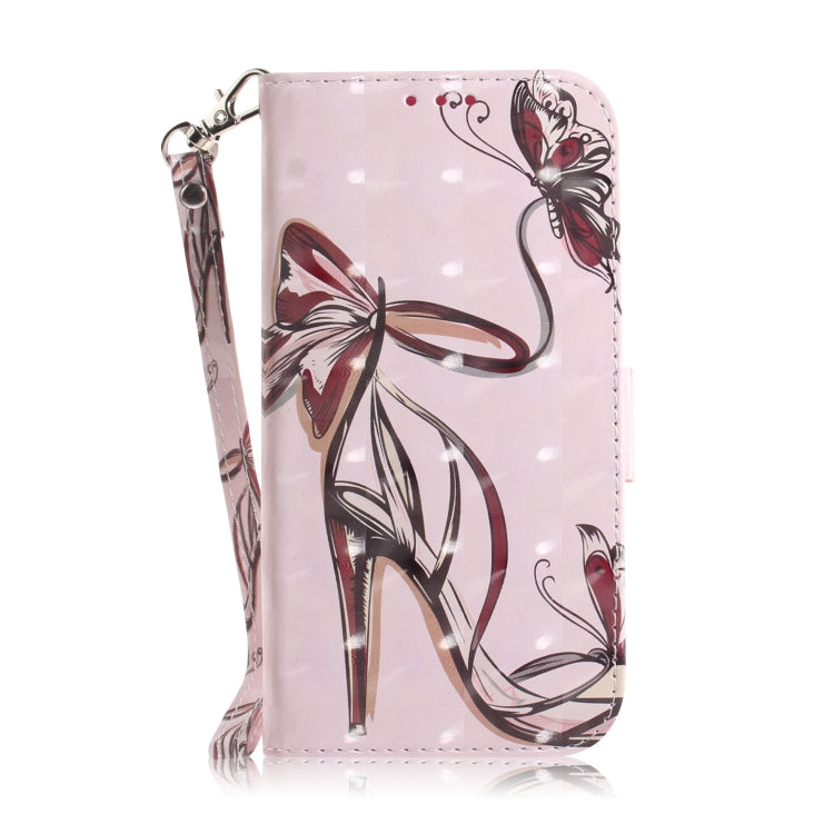 For Motorola Moto G Play 4G 2024 3D Colored Horizontal Flip Leather Phone Case(Butterfly High-heeled) - Motorola Cases by buy2fix | Online Shopping UK | buy2fix