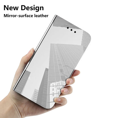 For Realme C53 / Narzo N53 Imitated Mirror Surface Leather Phone Case(Silver) - Realme Cases by buy2fix | Online Shopping UK | buy2fix