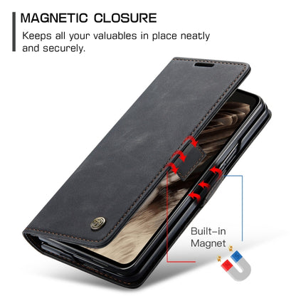 For Google Pixel Fold CaseMe 013 Multifunctional Horizontal Flip Leather Phone Case(Black) - Google Cases by CaseMe | Online Shopping UK | buy2fix