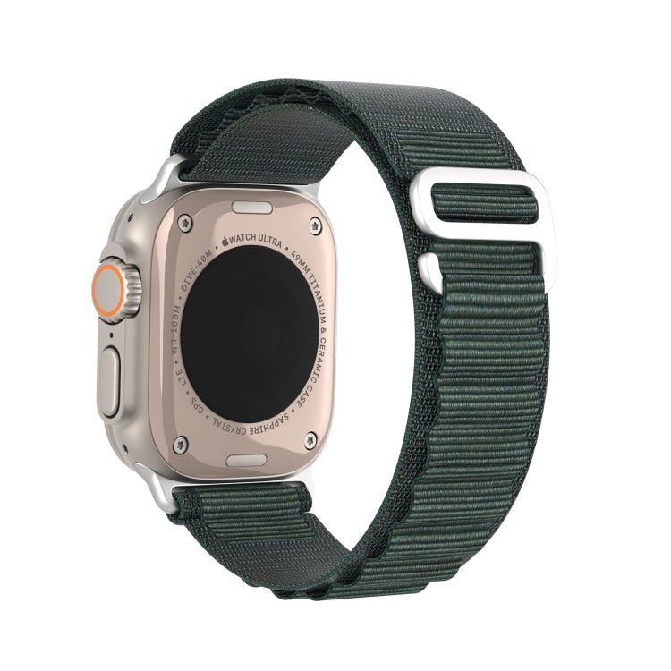 For Apple Watch Ultra 49mm DUX DUCIS GS Series Nylon Loop Watch Band(Green) - Watch Bands by DUX DUCIS | Online Shopping UK | buy2fix