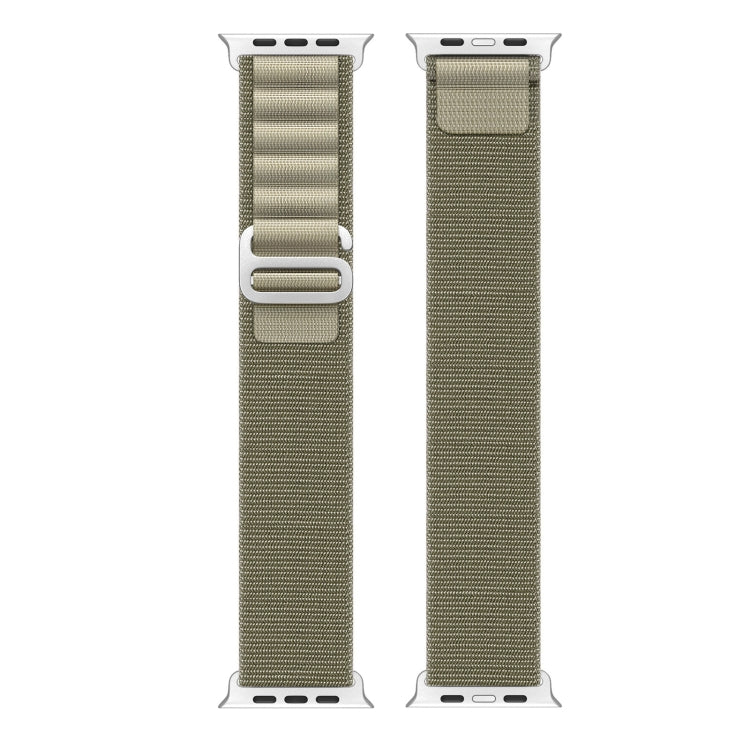 For Apple Watch Series 8 41mm DUX DUCIS GS Series Nylon Loop Watch Band(Olive) - Watch Bands by DUX DUCIS | Online Shopping UK | buy2fix