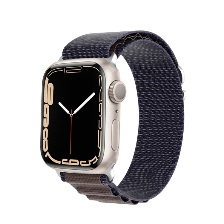 For Apple Watch SE 2022 40mm DUX DUCIS GS Series Nylon Loop Watch Band(Indigo Blue) - Watch Bands by DUX DUCIS | Online Shopping UK | buy2fix