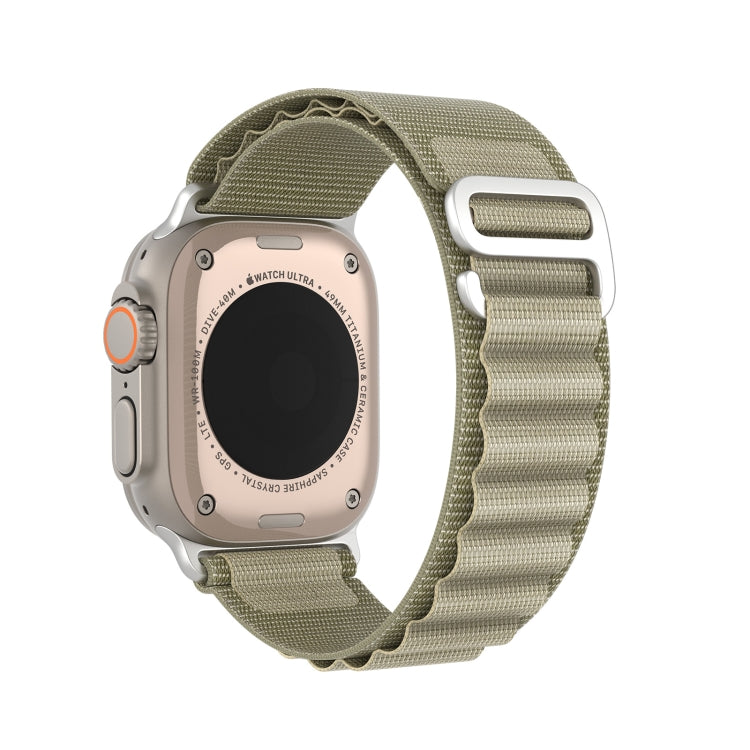 For Apple Watch SE 40mm DUX DUCIS GS Series Nylon Loop Watch Band(Olive) - Watch Bands by DUX DUCIS | Online Shopping UK | buy2fix