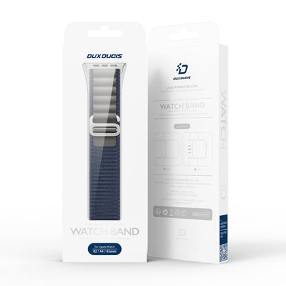 For Apple Watch Series 5 44mm DUX DUCIS GS Series Nylon Loop Watch Band(Blue) - Watch Bands by DUX DUCIS | Online Shopping UK | buy2fix