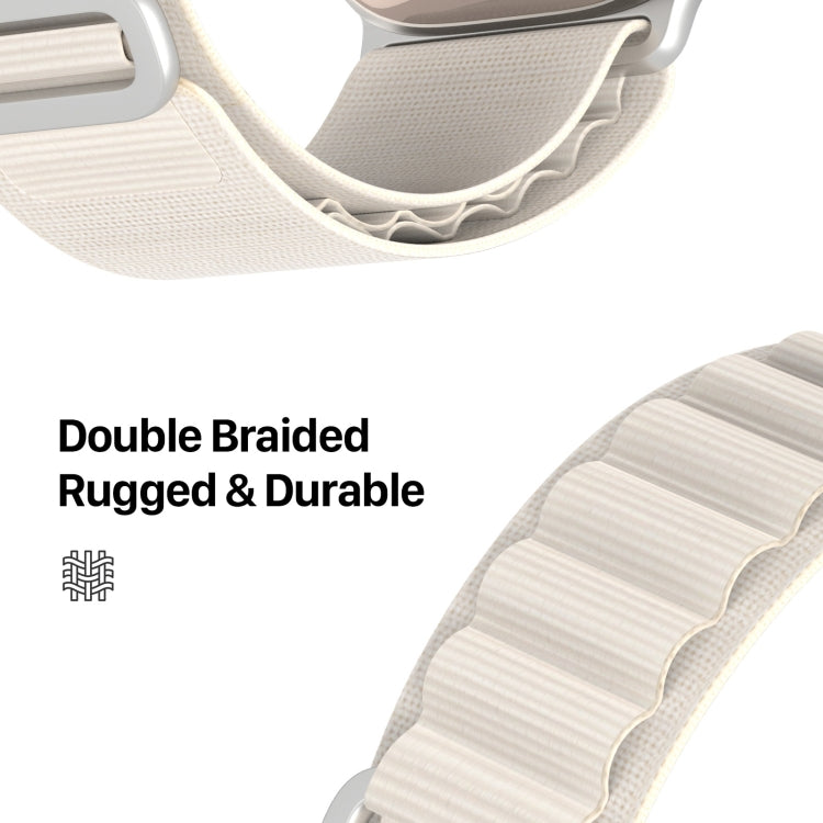 For Apple Watch Series 4 44mm DUX DUCIS GS Series Nylon Loop Watch Band(Starlight) - Watch Bands by DUX DUCIS | Online Shopping UK | buy2fix