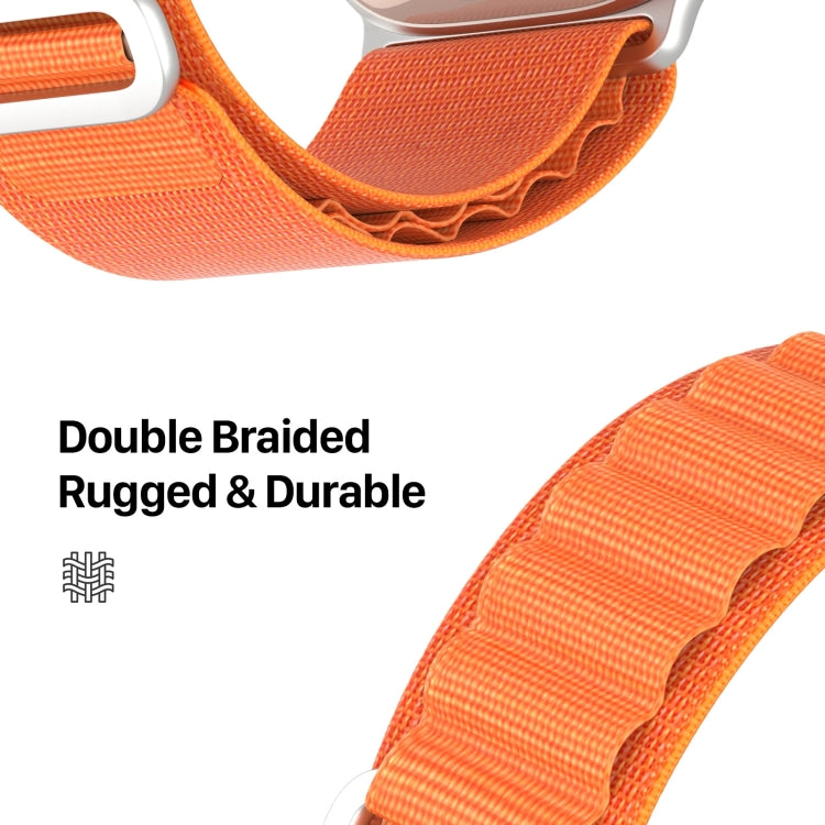 For Apple Watch Ultra 2 49mm DUX DUCIS GS Series Nylon Loop Watch Band(Orange) - Watch Bands by DUX DUCIS | Online Shopping UK | buy2fix