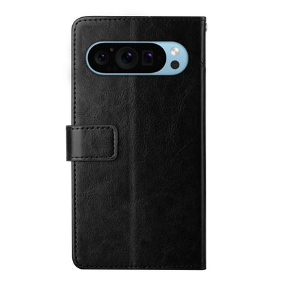 For Google Pixel 9 Pro Y-shaped Pattern Flip Leather Phone Case(Black) - Google Cases by buy2fix | Online Shopping UK | buy2fix