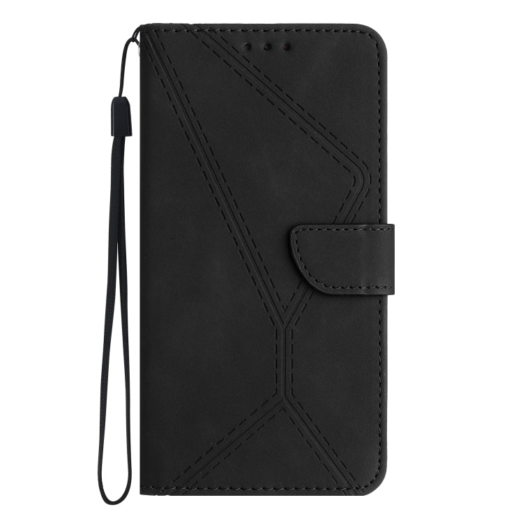 For Samsung Galaxy M34 5G Stitching Embossed Leather Phone Case(Black) - Galaxy Phone Cases by buy2fix | Online Shopping UK | buy2fix