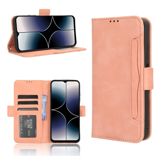 For Ulefone Note 16 Pro Skin Feel Calf Texture Card Slots Leather Phone Case(Pink) - Ulefone Cases by buy2fix | Online Shopping UK | buy2fix