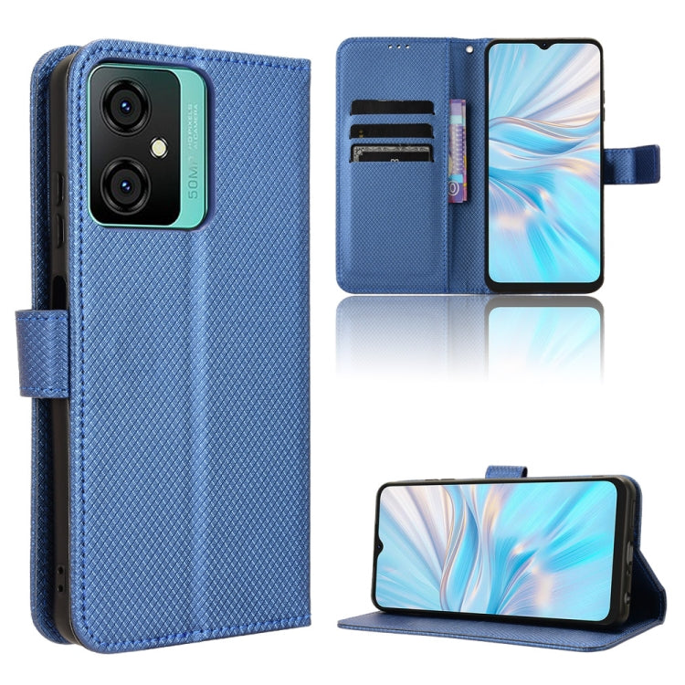 For Blackview Oscal C70 Diamond Texture Leather Phone Case(Blue) - More Brand by buy2fix | Online Shopping UK | buy2fix