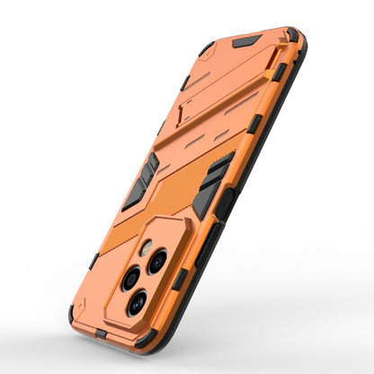 For Honor 200 Lite Global Punk Armor 2 in 1 PC + TPU Phone Case with Holder(Orange) - Honor Cases by buy2fix | Online Shopping UK | buy2fix