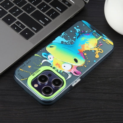 For iPhone 16 Pro Animal Pattern Oil Painting Series PC + TPU Phone Case(Smiling Cat) - iPhone 16 Pro Cases by buy2fix | Online Shopping UK | buy2fix