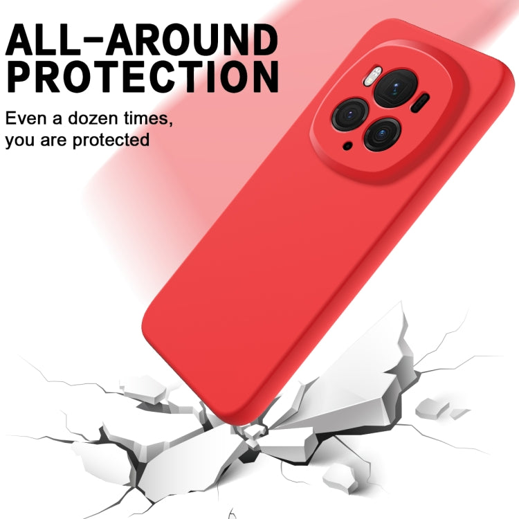 For Honor Magic6 Pro Pure Color Liquid Silicone Shockproof Phone Case(Red) - Honor Cases by buy2fix | Online Shopping UK | buy2fix