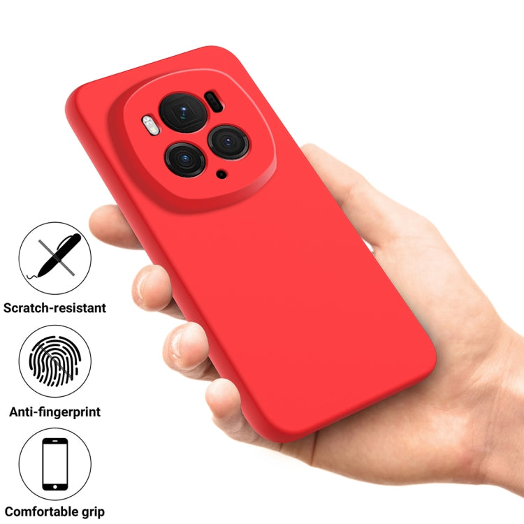 For Honor Magic6 Pro Pure Color Liquid Silicone Shockproof Phone Case(Red) - Honor Cases by buy2fix | Online Shopping UK | buy2fix