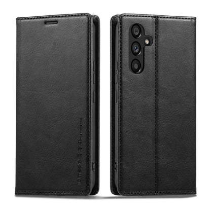 For Samsung Galaxy S23 FE 5G LC.IMEEKE RFID Anti-theft Leather Phone Case(Black) - Galaxy S23 FE 5G Cases by LC.IMEEKE | Online Shopping UK | buy2fix