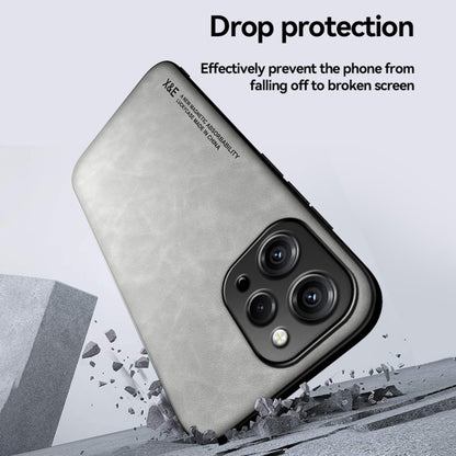 For Xiaomi Redmi K70E Skin Feel Magnetic Leather Back Phone Case(Light Grey) - K70E Cases by buy2fix | Online Shopping UK | buy2fix