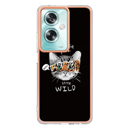 For OPPO A79 5G Global Electroplating Marble Dual-side IMD Phone Case(Natural Growth) - OPPO Cases by buy2fix | Online Shopping UK | buy2fix