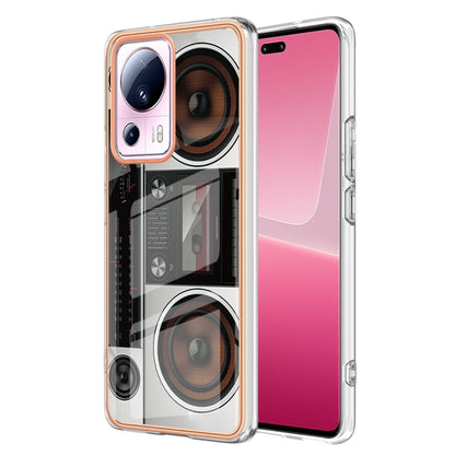 For Xiaomi 13 Lite 5G Electroplating Marble Dual-side IMD Phone Case(Retro Radio) - 13 Lite Cases by buy2fix | Online Shopping UK | buy2fix