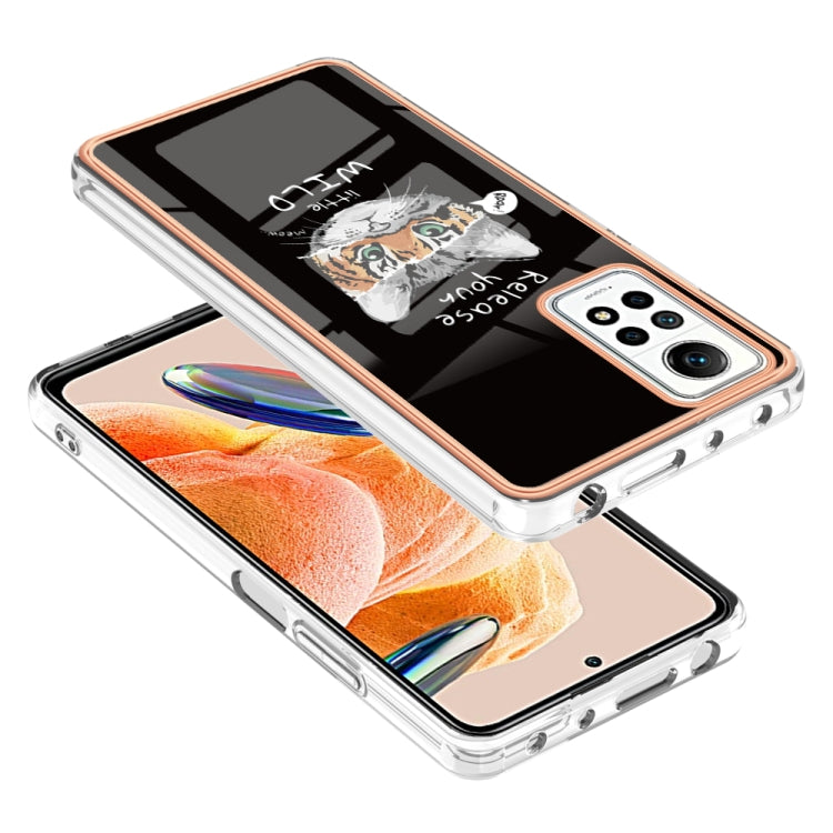 For Xiaomi Redmi Note 12 Pro 4G Global Electroplating Marble Dual-side IMD Phone Case(Natural Growth) - Xiaomi Cases by buy2fix | Online Shopping UK | buy2fix