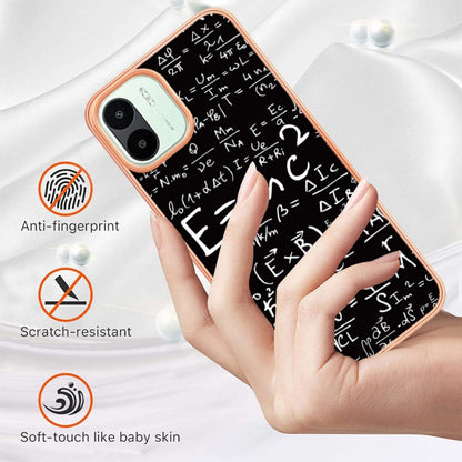 For Xiaomi Redmi A1 Electroplating Marble Dual-side IMD Phone Case(Equation) - Xiaomi Cases by buy2fix | Online Shopping UK | buy2fix