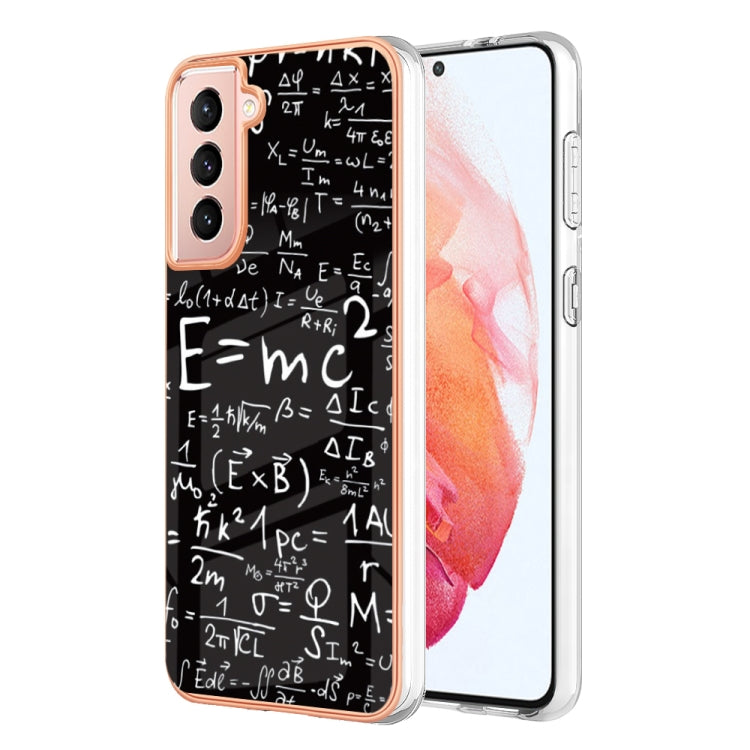 For Samsung Galaxy S21 5G Electroplating Marble Dual-side IMD Phone Case(Equation) - Galaxy S21 5G Cases by buy2fix | Online Shopping UK | buy2fix