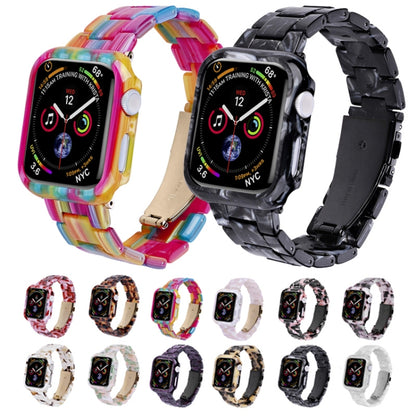 For Apple Watch Ultra 2 / Ultra 49mm Printed Resin PC Watch Band Case Kit(Nougat Color) - Watch Cases by buy2fix | Online Shopping UK | buy2fix