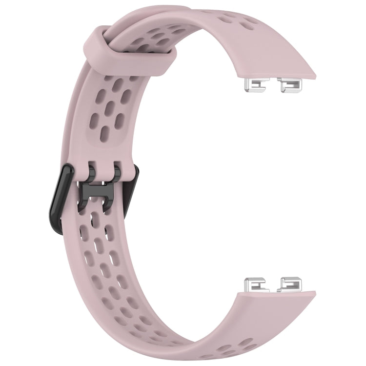 For Huawei Band 8 Solid Color Breathable Silicone Watch Band(Pink) - Watch Bands by buy2fix | Online Shopping UK | buy2fix