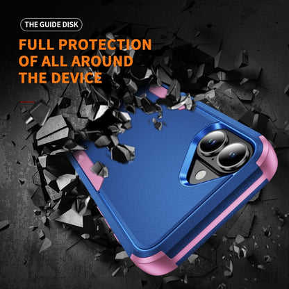 For iPhone 16 Plus Commuter Shockproof TPU + PC Phone Case(Royal Blue+Pink) - iPhone 16 Plus Cases by buy2fix | Online Shopping UK | buy2fix