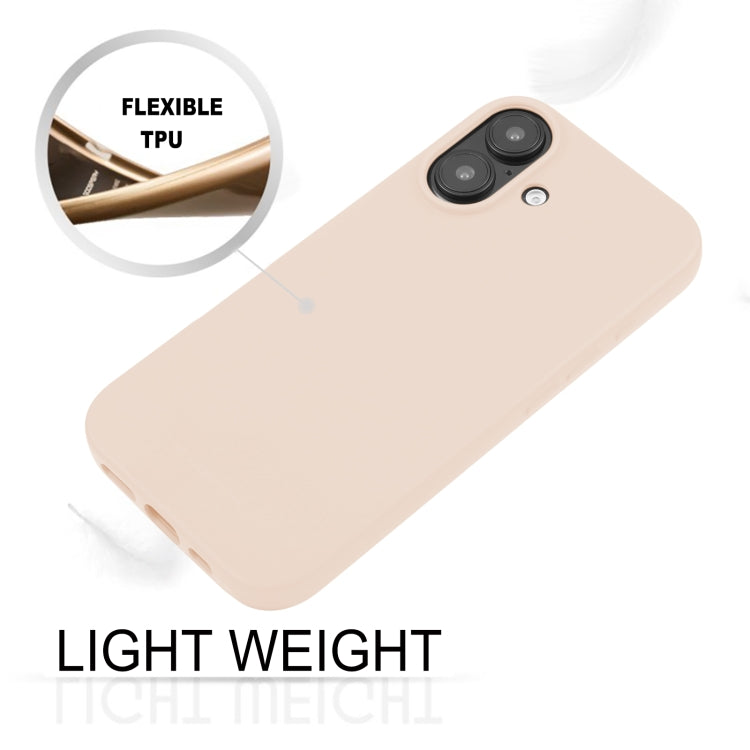 For iPhone 16 GOOSPERY SOFT FEELING Liquid TPU Soft Phone Case(Apricot) - iPhone 16 Cases by GOOSPERY | Online Shopping UK | buy2fix