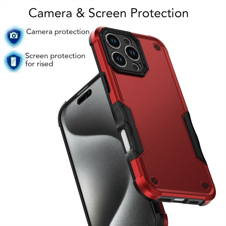 For iPhone 16 Pro Non-slip Shockproof Armor Phone Case(Rose Gold) - iPhone 16 Pro Cases by buy2fix | Online Shopping UK | buy2fix