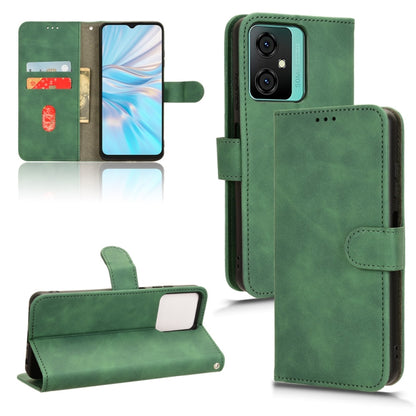 For Blackview OSCAL C70 Skin Feel Magnetic Flip Leather Phone Case(Green) - More Brand by buy2fix | Online Shopping UK | buy2fix