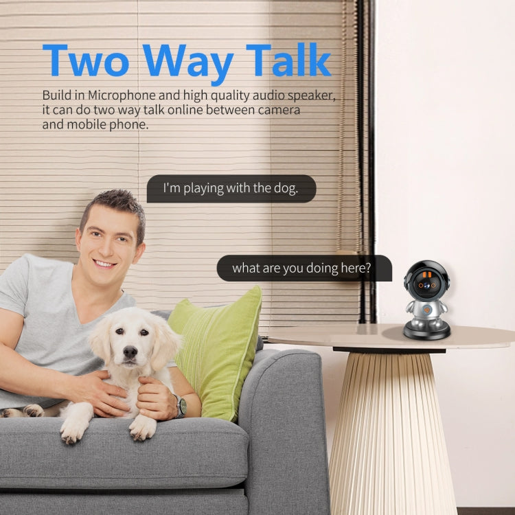 ESCAM PT302 Robot 3MP One Click Call Humanoid Detection WiFi IP Camera(EU Plug) - Wireless Camera by ESCAM | Online Shopping UK | buy2fix