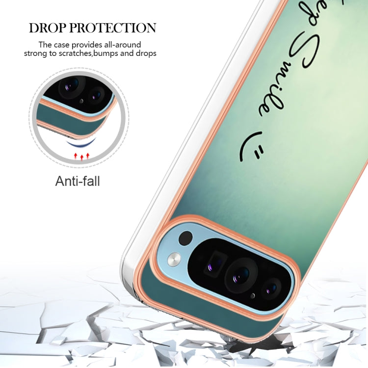 For Google Pixel 9 Pro XL Electroplating Dual-side IMD Phone Case(Smile) - Google Cases by buy2fix | Online Shopping UK | buy2fix