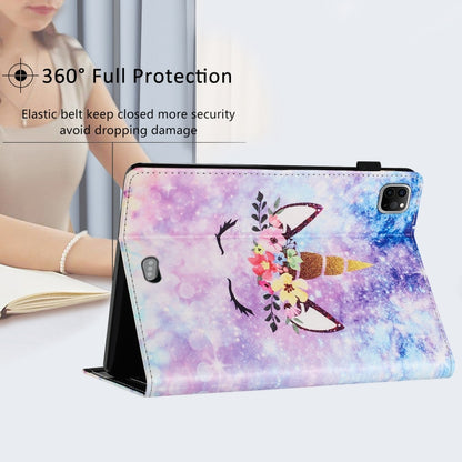 For iPad Pro 11 2024 Sewing Litchi Texture Smart Leather Tablet Case(Smiling Face) - iPad Pro 11 2024 Cases by buy2fix | Online Shopping UK | buy2fix