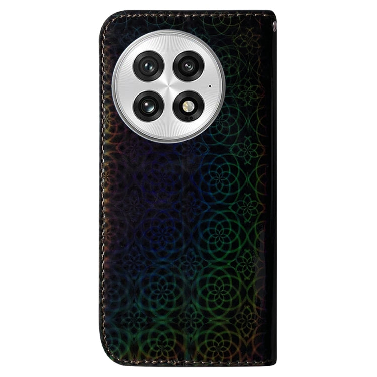 For OnePlus 13 Colorful Magnetic Buckle Leather Phone Case(Black) - OnePlus Cases by buy2fix | Online Shopping UK | buy2fix