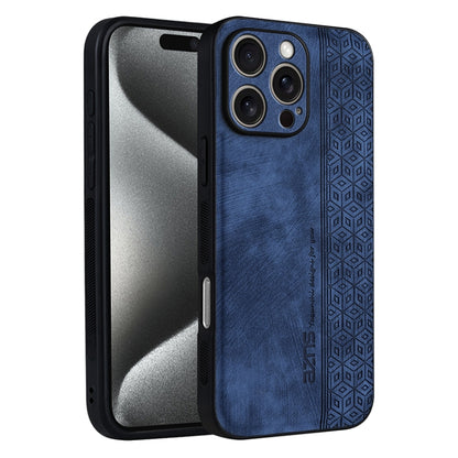 For iPhone 16 Pro Max AZNS 3D Embossed Skin Feel Phone Case(Sapphire Blue) - iPhone 16 Pro Max Cases by AZNS | Online Shopping UK | buy2fix