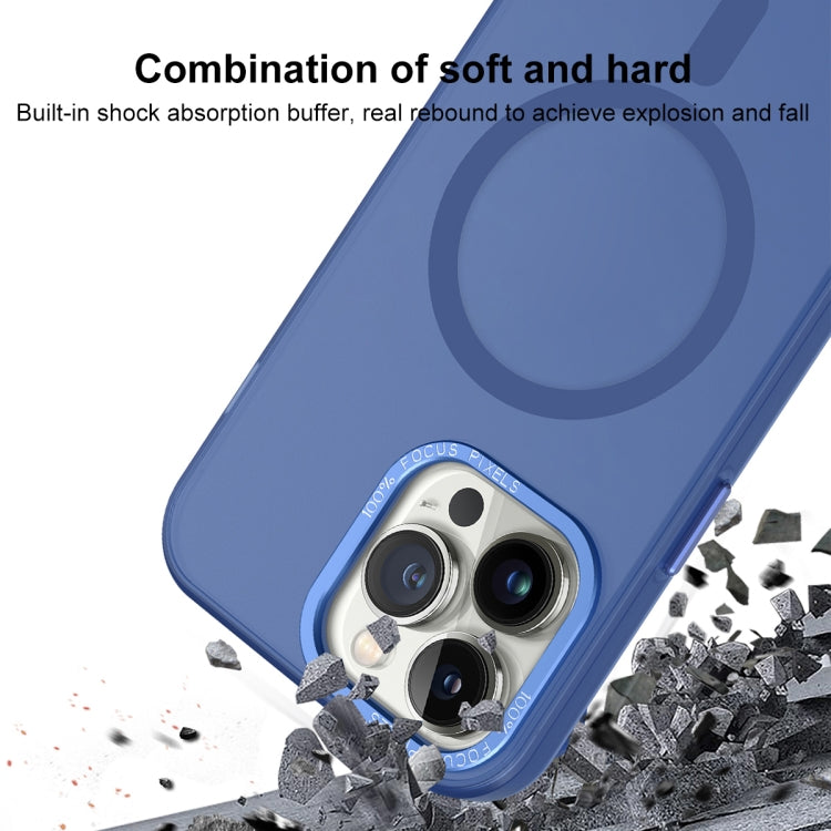 For iPhone 13 Pro MagSafe Frosted Translucent Mist Phone Case(Royal Blue) - iPhone 13 Pro Cases by buy2fix | Online Shopping UK | buy2fix