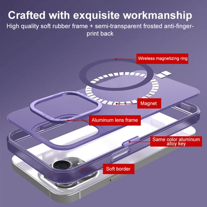 For iPhone 12 Pro Max MagSafe Frosted Translucent Mist Phone Case(White) - iPhone 12 Pro Max Cases by buy2fix | Online Shopping UK | buy2fix