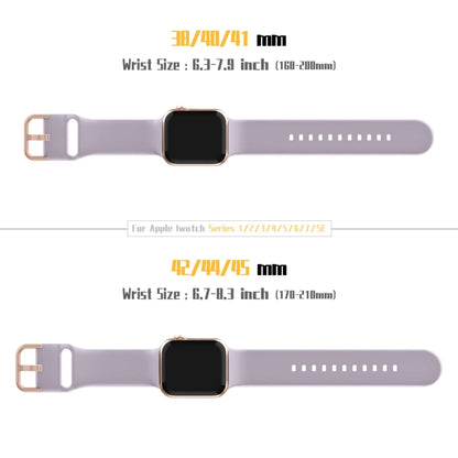 For Apple Watch Series 6 40mm Pin Buckle Silicone Watch Band(Baby Purple) - Watch Bands by buy2fix | Online Shopping UK | buy2fix