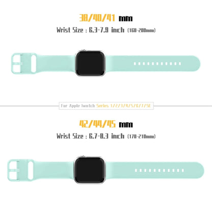 For Apple Watch Ultra 2 49mm Pin Buckle Silicone Watch Band(Mint Green) - Watch Bands by buy2fix | Online Shopping UK | buy2fix