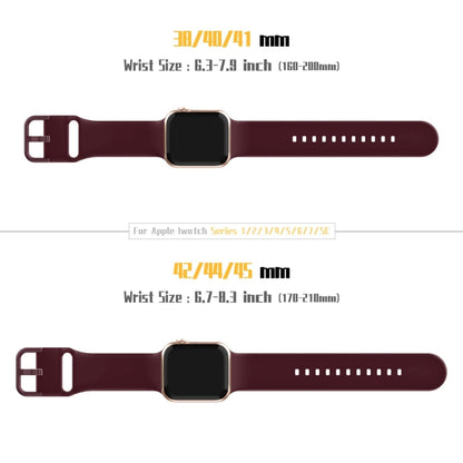 For Apple Watch Ultra 2 49mm Pin Buckle Silicone Watch Band(Wine Red) - Watch Bands by buy2fix | Online Shopping UK | buy2fix