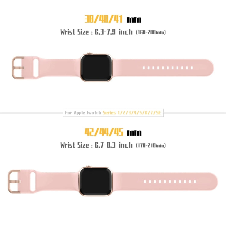 For Apple Watch SE 2023 44mm Pin Buckle Silicone Watch Band(Pink) - Watch Bands by buy2fix | Online Shopping UK | buy2fix