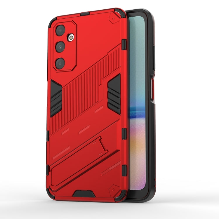 For Samsung Galaxy A05s 4G Punk Armor 2 in 1 PC + TPU Shockproof Phone Case with Invisible Holder(Red) - Galaxy Phone Cases by buy2fix | Online Shopping UK | buy2fix