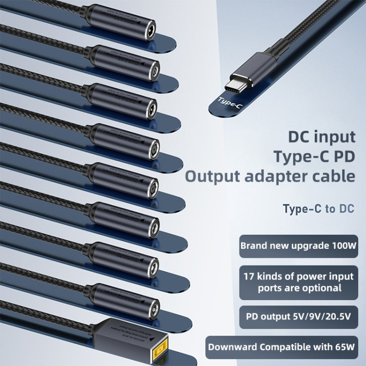 DC 2.5 x 0.7mm to USB-C / Type-C Male 100W Computer Charging Adapter Connector - Universal Power Adapter by buy2fix | Online Shopping UK | buy2fix