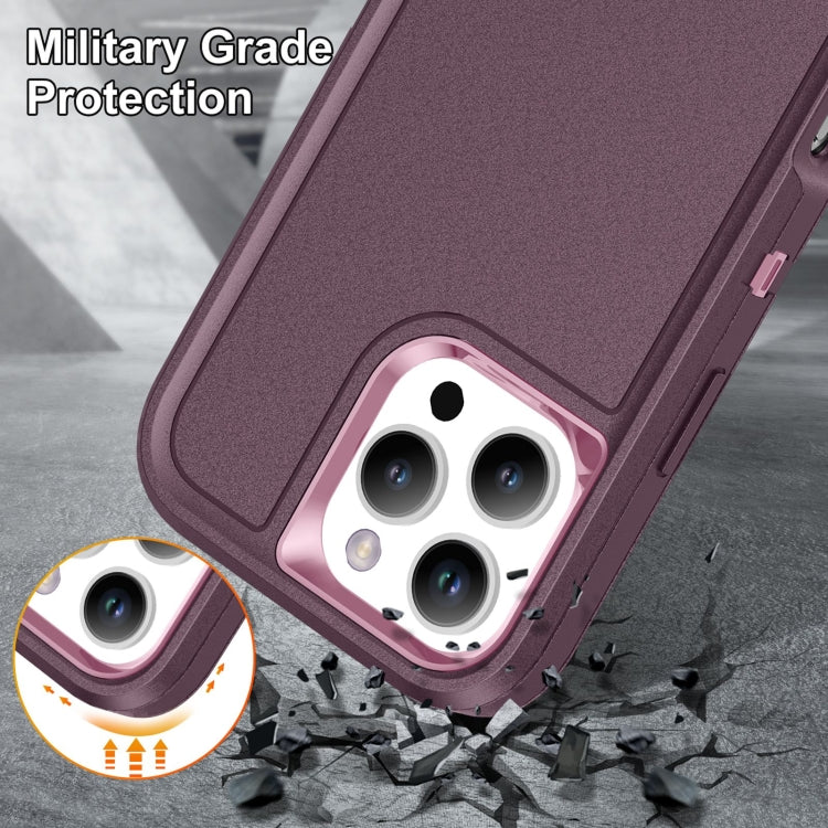 For iPhone 16 Pro Max Life Waterproof Rugged Phone Case(Purple + Pink) - iPhone 16 Pro Max Cases by buy2fix | Online Shopping UK | buy2fix