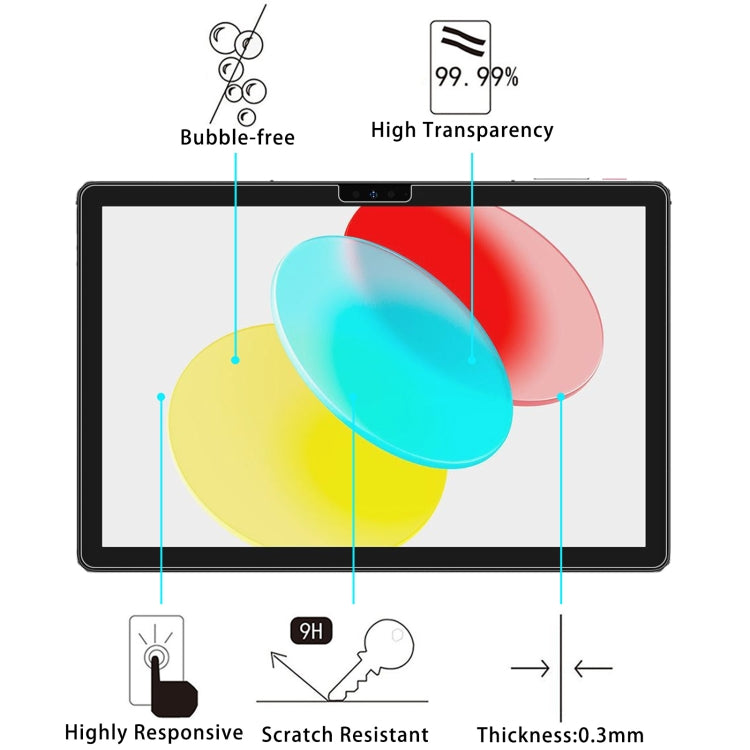 For Ulefone Tab A8 2pcs 9H 0.3mm Explosion-proof Tempered Glass Film - Others by buy2fix | Online Shopping UK | buy2fix