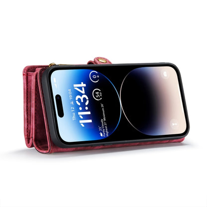 For iPhone 15 Pro CaseMe 008 Detachable Multifunctional Leather Phone Case(Red) - iPhone 15 Pro Cases by CaseMe | Online Shopping UK | buy2fix